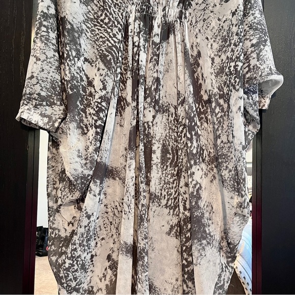 H By Halston Grey & White Dress Size Large - Picture 9 of 16